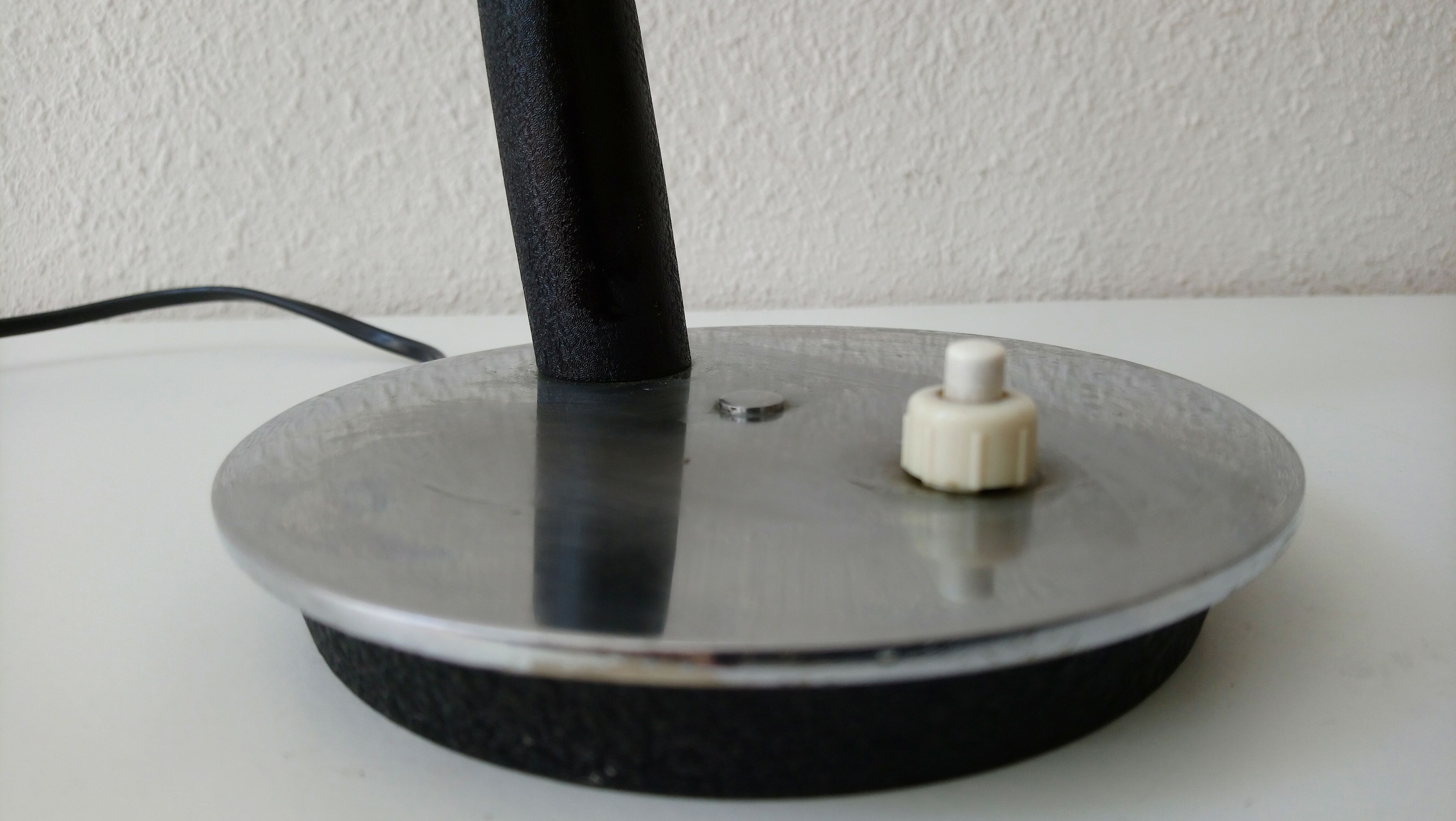 50 black years hammered metal lamp