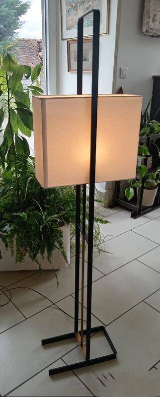 ARLUS floor lamp from the 1950s in metal and brass