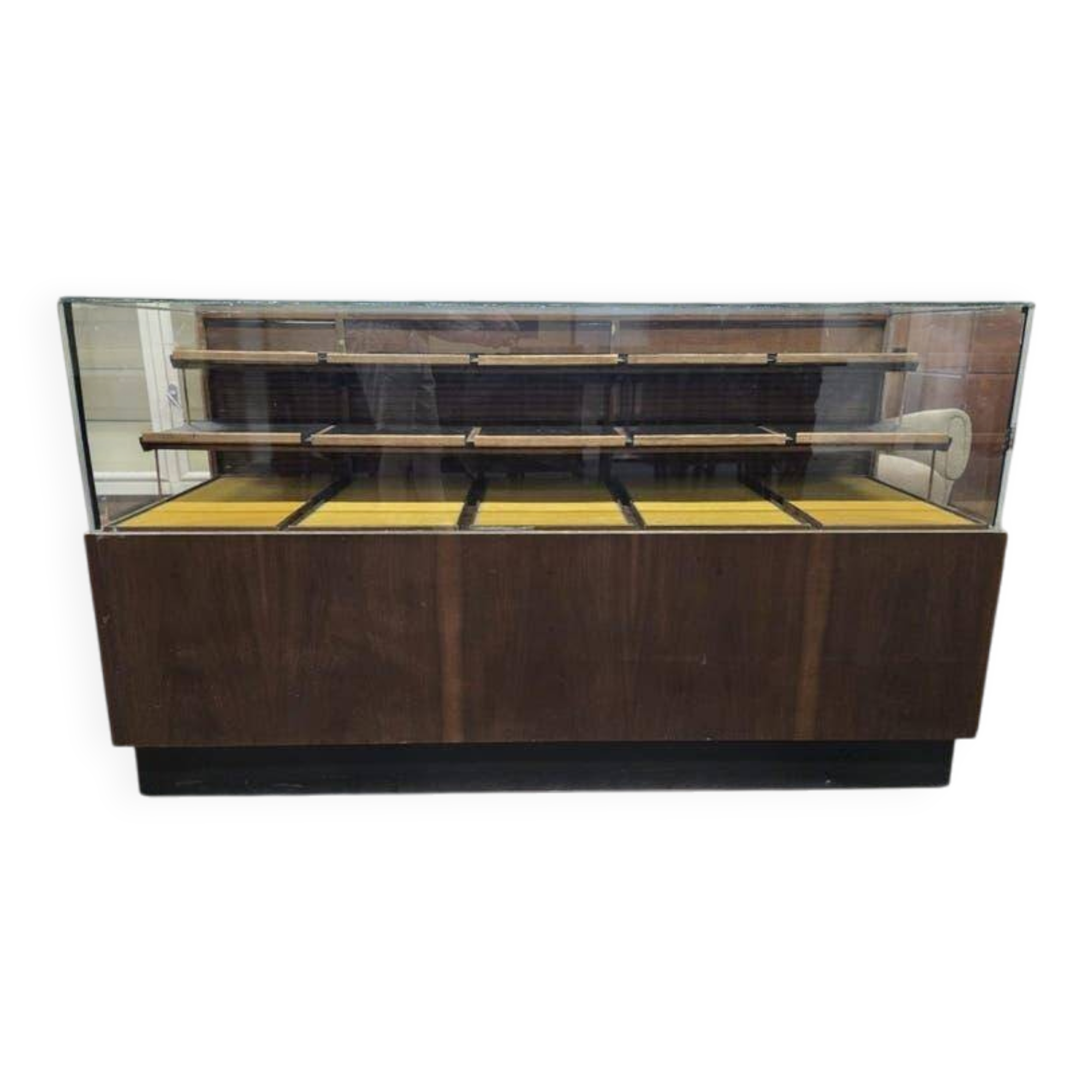 Vintage wooden shop counter/display case