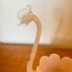 Vide poche cygne pâte de verre rose