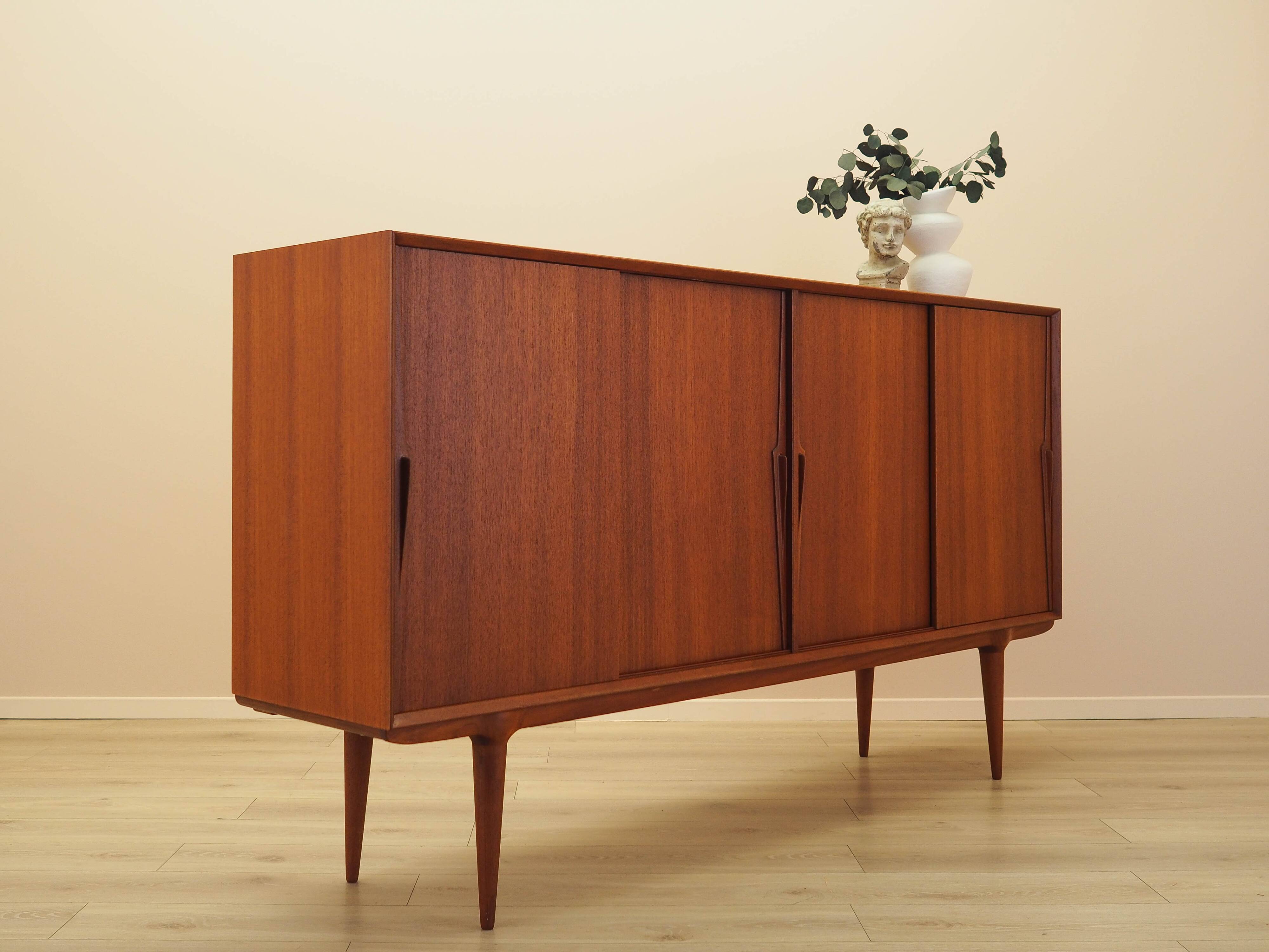 Teak highboard, Danish design, 1970s, manufacturer: Omann Jun