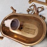 Brass marine corridor wall light