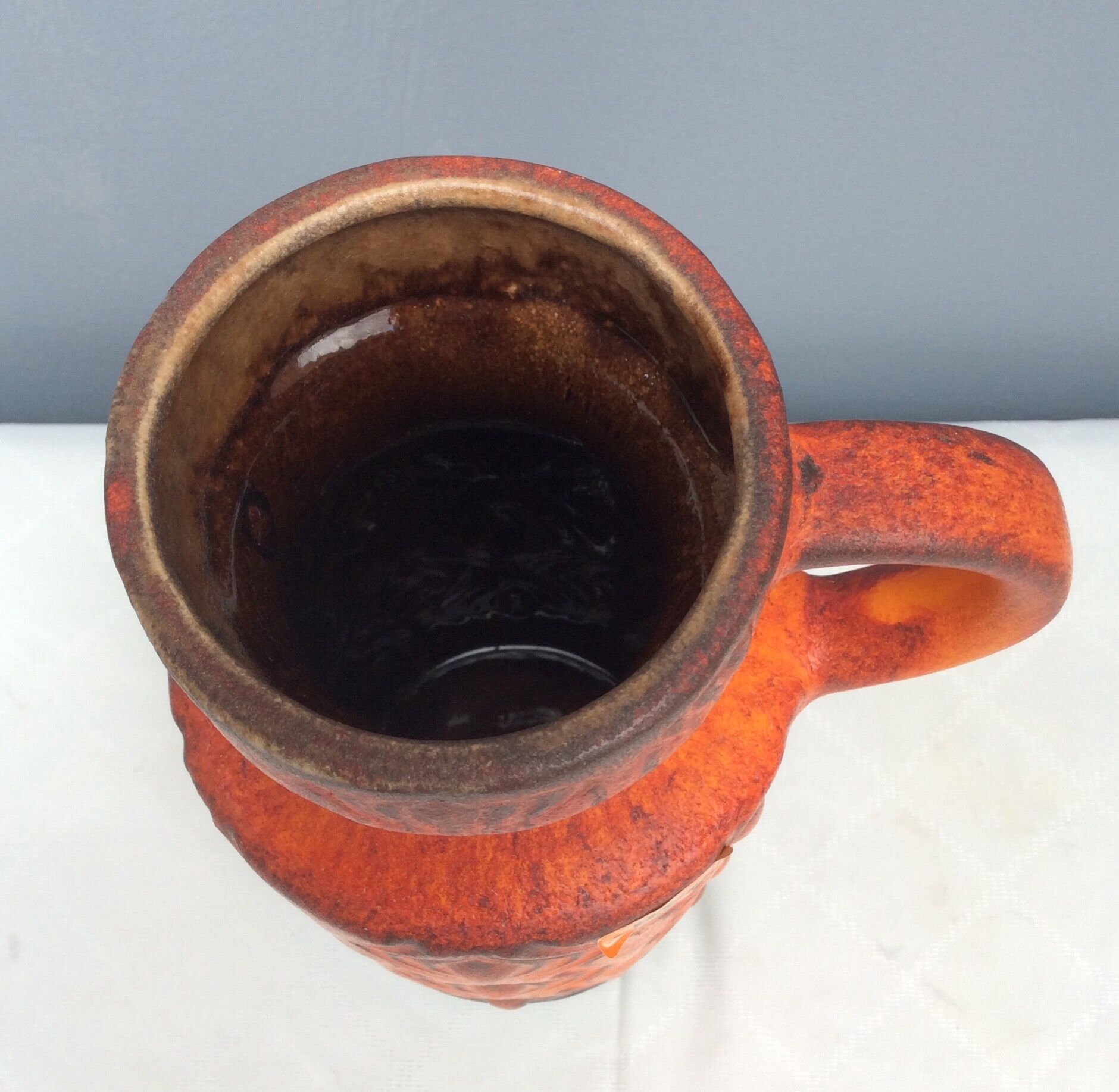 West Germany ceramic pitcher, 1960s