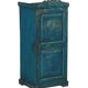 Indian buffet antique blue wardrobe teak wood patina and original piece