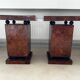 2 tables d’appoint en marqueterie