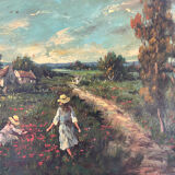 Signed Italian landscape
