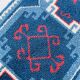Tapis vintage Bleu