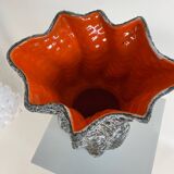 Large fat lava style vase