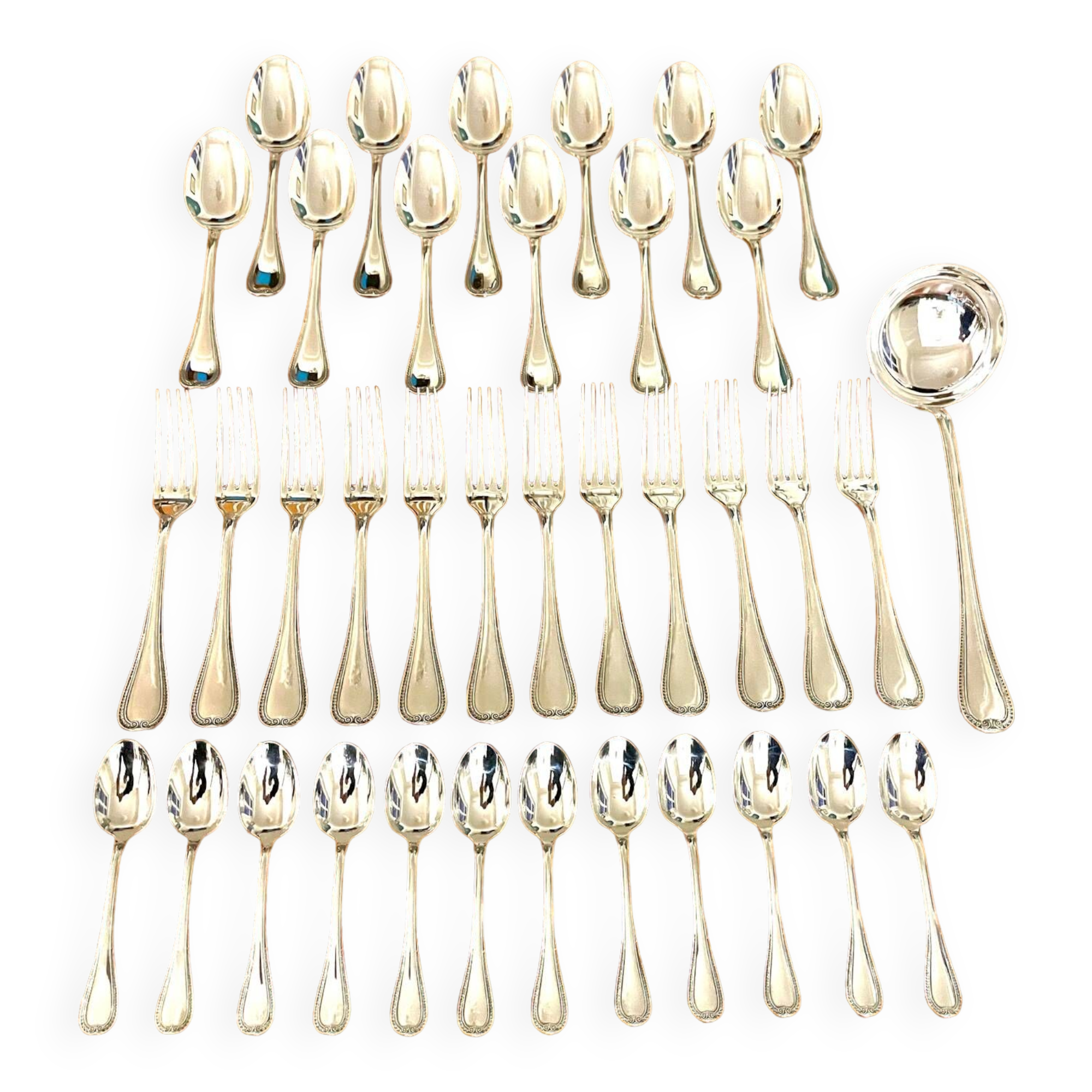 Christofle Malmaison cutlery set, new condition, 37 pieces