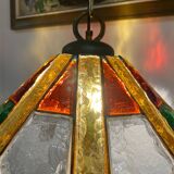 Poliarte pendant lamp by Longobard in murano glass, 1980s
