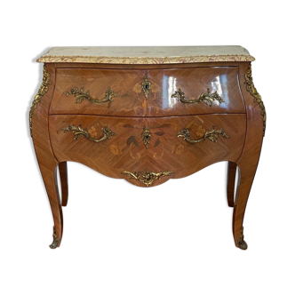 Chest of drawers in marquetry