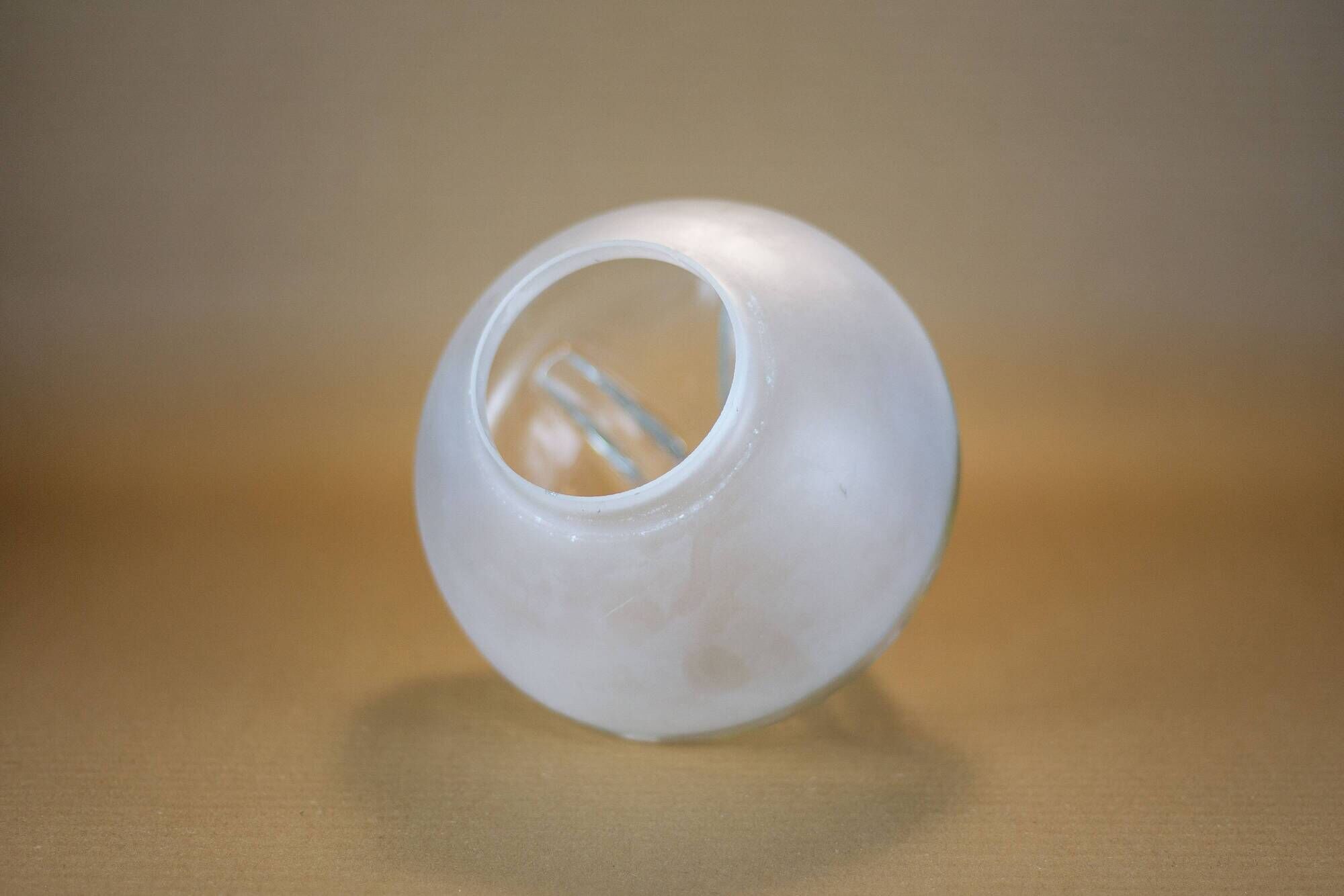 Globe vintage, globe Mazzega style, abat-jour verre, lampshade, 70's