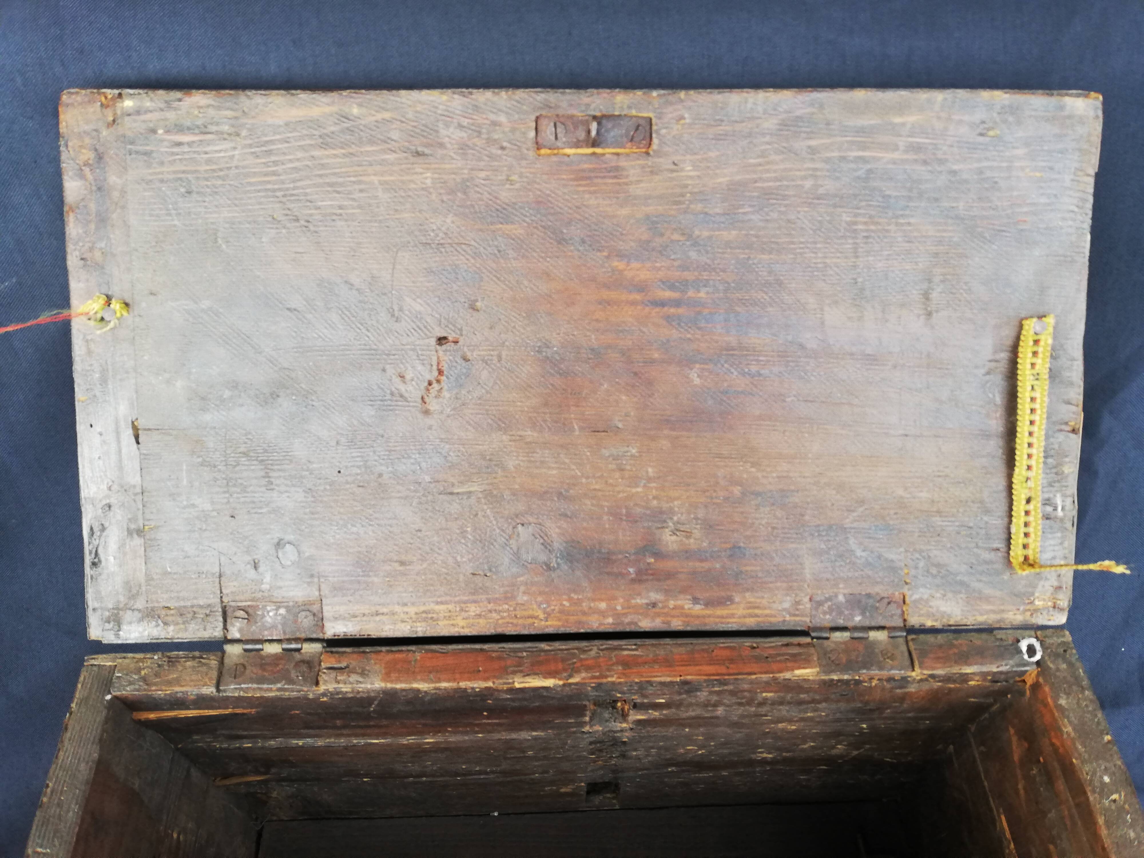 Wooden box, late 18th century