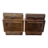 Paire de chevets art deco