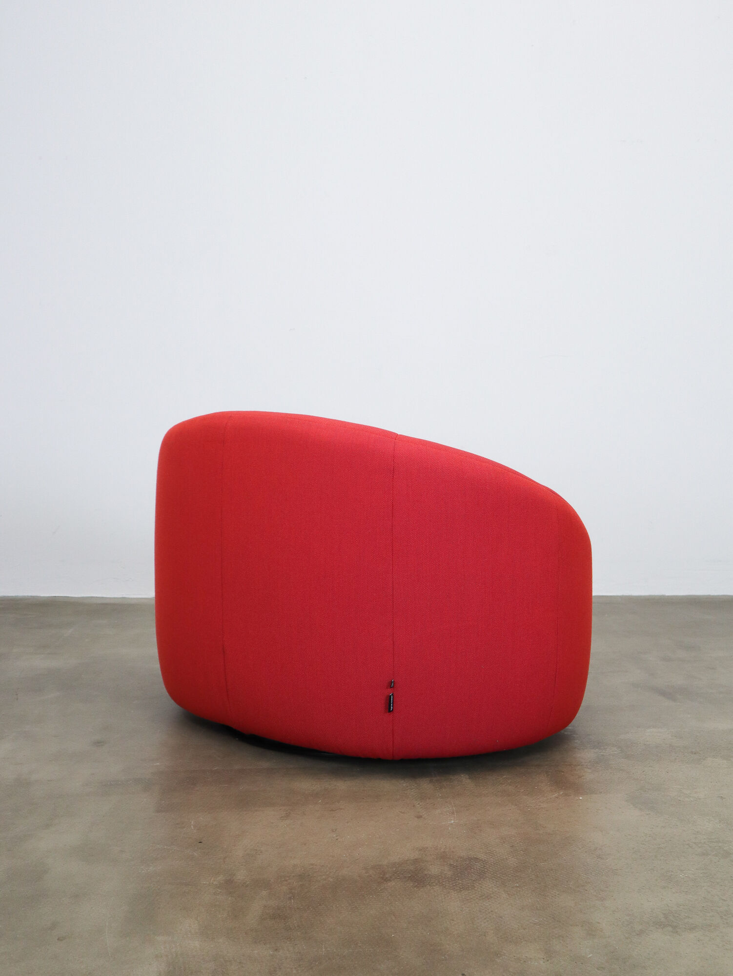 Red Pumpkin chair and ottoman by Pierre Paulin for Ligne Roset