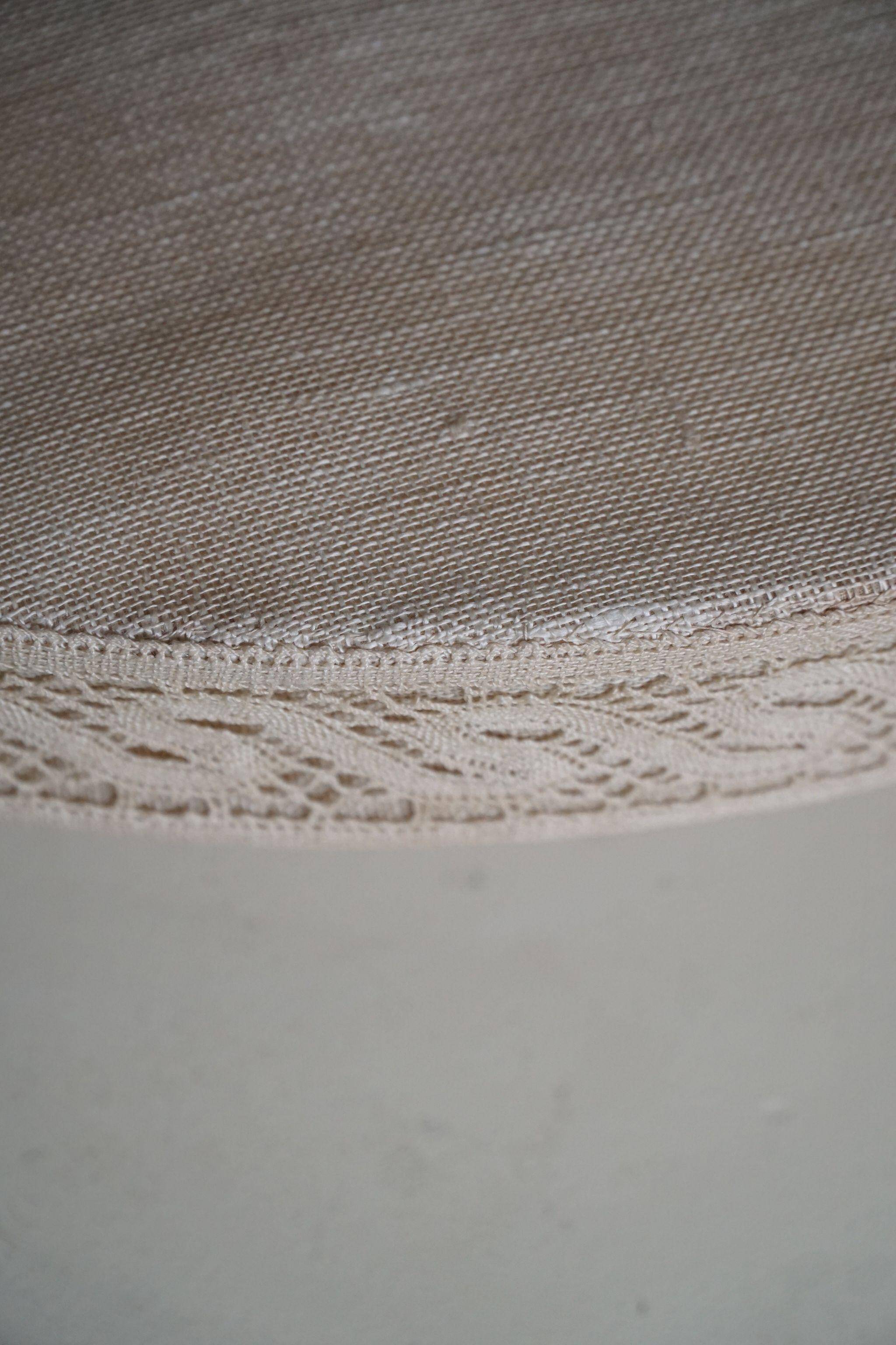 Mid-century Scandinavian Swedish, Ceiling light / Wall sconce in linen, 1950s