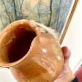 Vintage pink stoneware pitcher