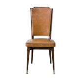 Chair in skai brown years 60/70