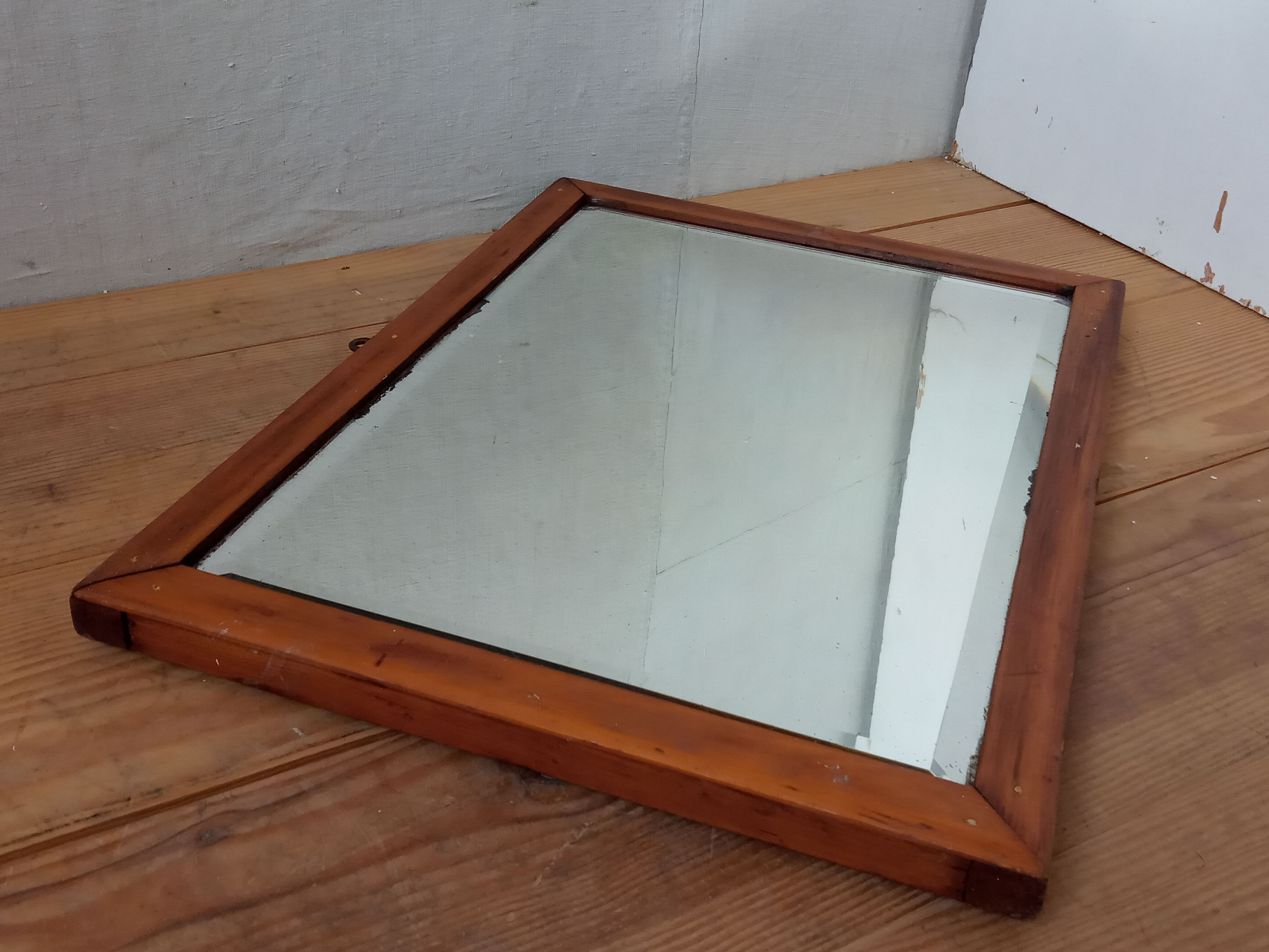 Miroir biseauté ancien 56×42 cm