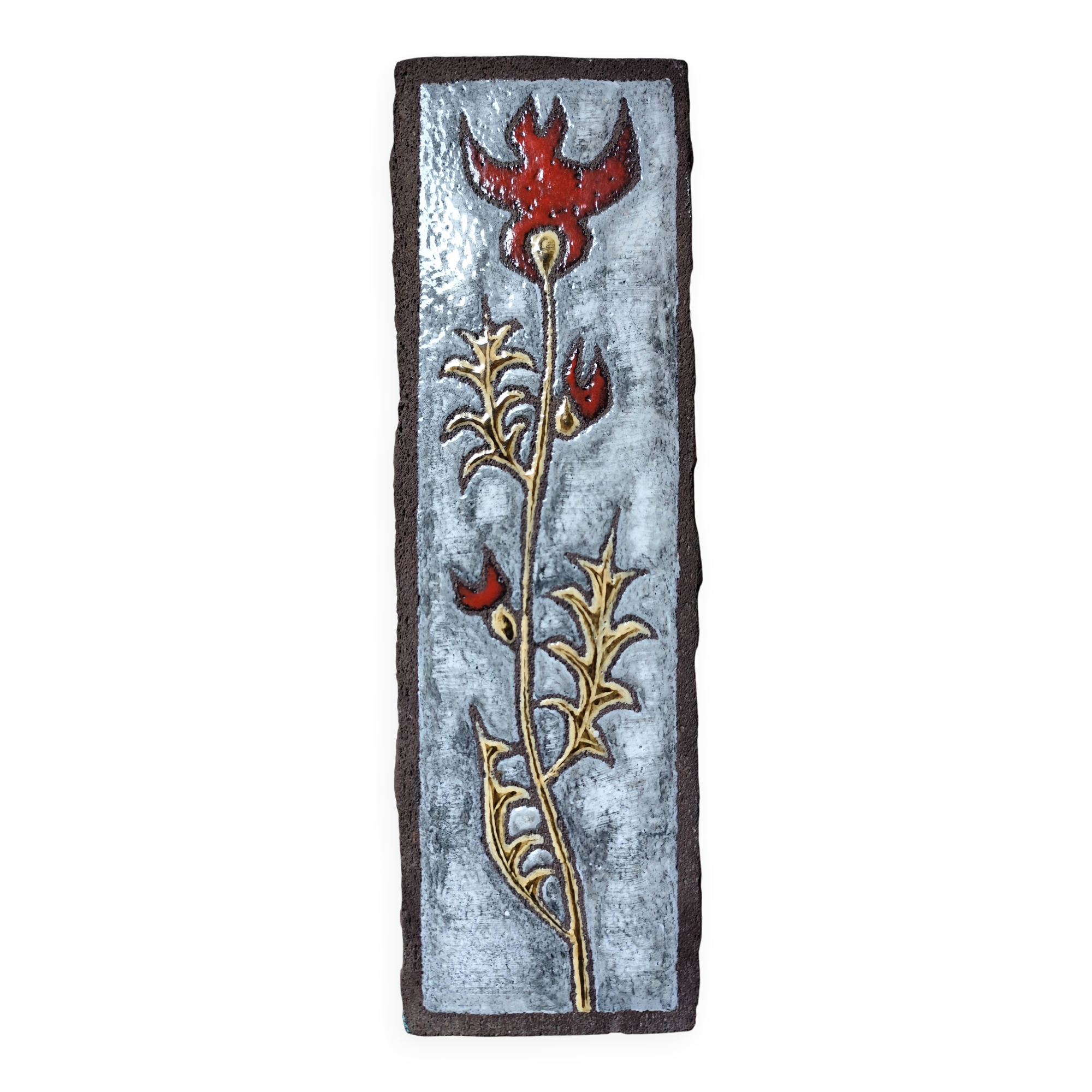 Enamelled plaque Jean Jaffeux