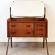 Vintage Danish teak hairdresser from the 1960s stamped Ag Spjel Kobber.
