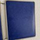 Vintage 1960 triptych mirror barber Mirbel blue Klein lizard imitation - 27
