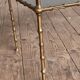 Three-tiered gilded brass bamboo selette by Maison Baguès