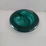 Cendrier en verre de Murano vert