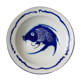 Vintage Chinese enamelled metal plates