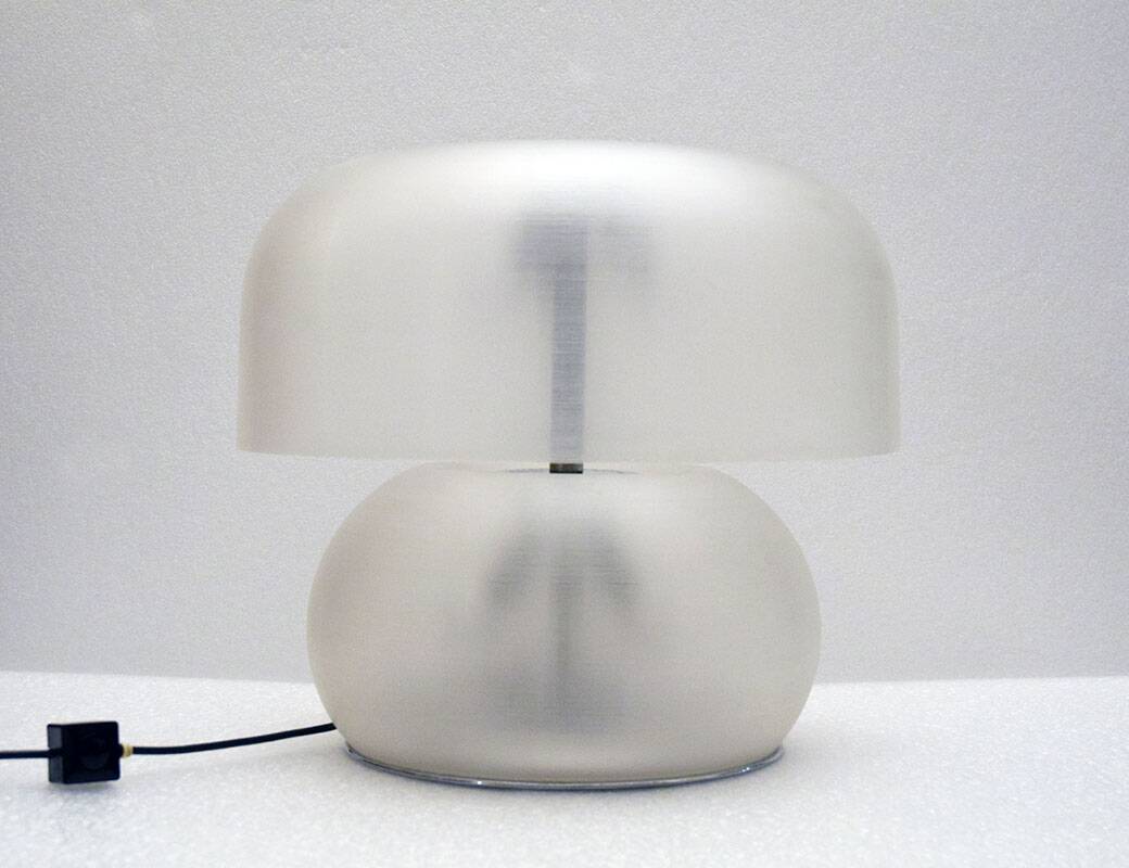 Large methacrylate table lamp, Italy, 1970s