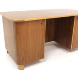 Scandinavian walnut desk, Swedish Modern, Sweden, 1940.