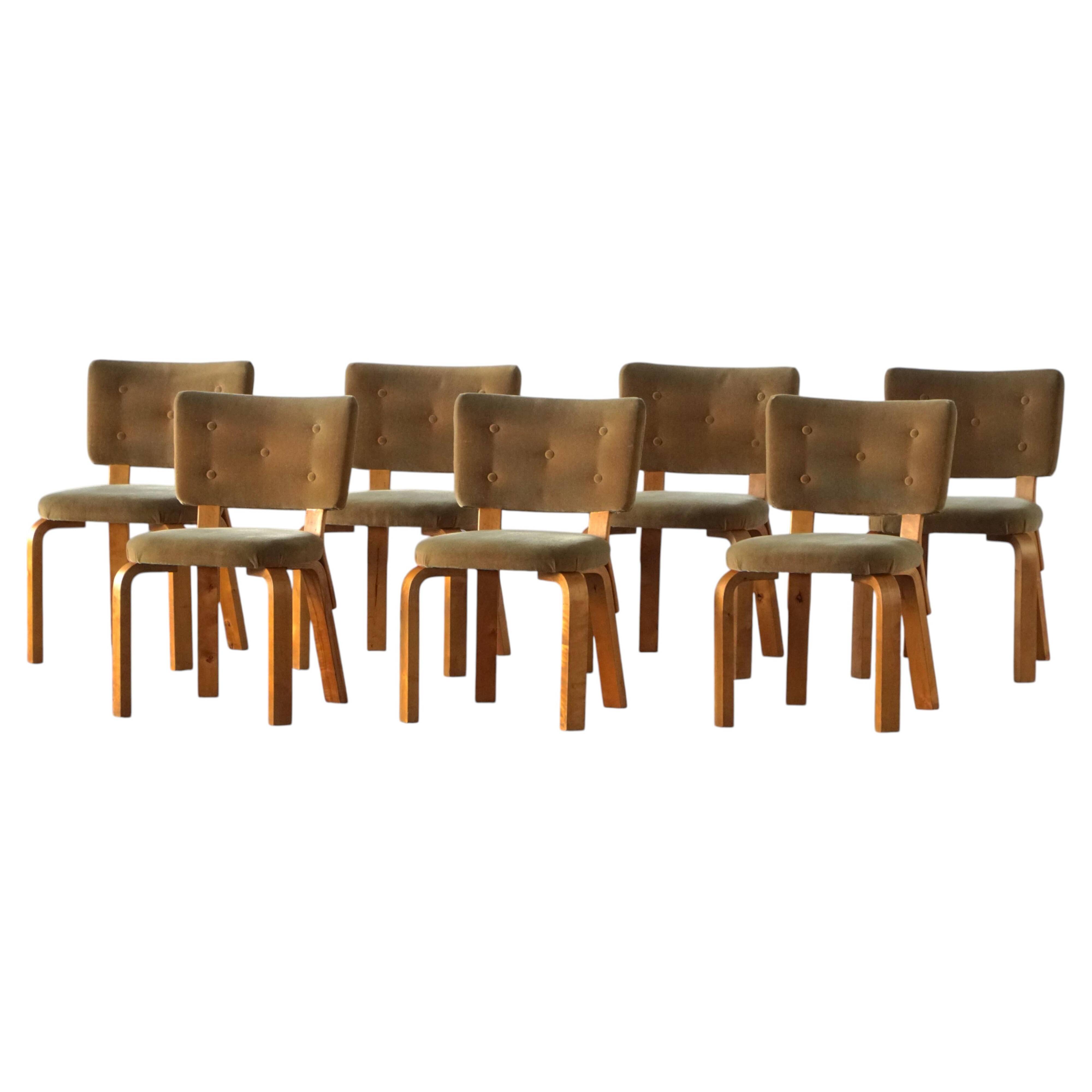 Set of 7 dining chairs model 62, Alvar Aalto for Artek / Hedemora, Sweden, 1950s