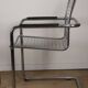 Pair of vintage chrome metal armchairs, 1970