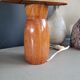 Table lamp with wooden base - dried flowers shade - Ref 1004