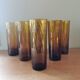 6 grands verres tubes vintage
