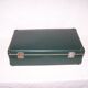 Green vintage suitcase 50s