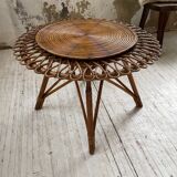 Table basse rotin « soleil »