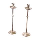 Pair of silver candlesticks