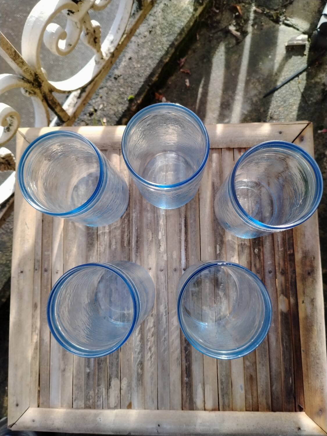 Blue water drop Gelado glasses