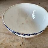 Old bowl, Longwy earthenware