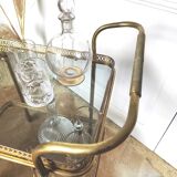 Brass and glass golden bar