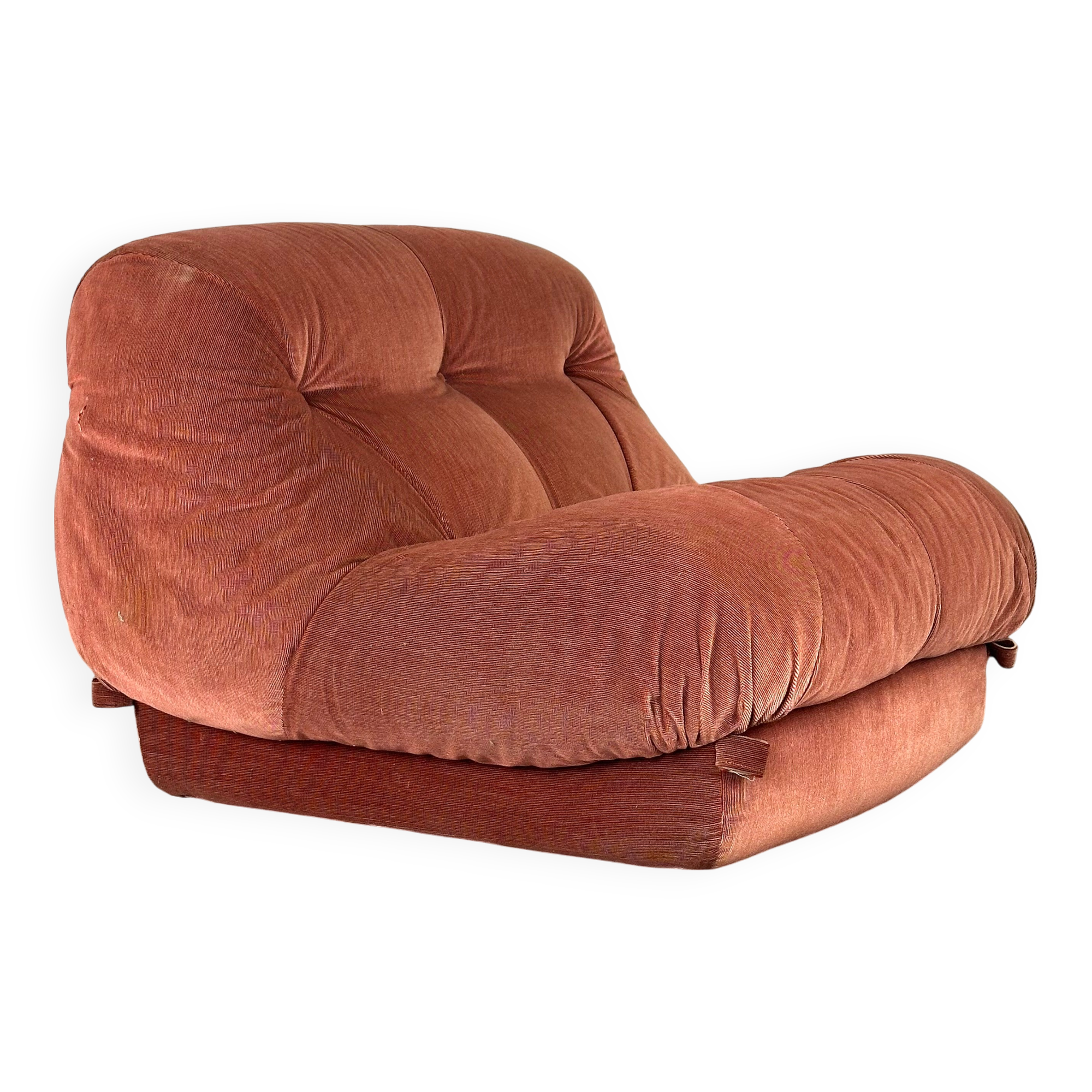 Roze Nuvolone lounge chair by Rino Maturi for Mimo padova