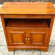 Small sideboard, TV unit, hifi in solid wood, walnut, Louis Philippe style