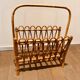 Vintage bamboo magazine rack