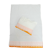 Vintage baby set, sheet + pillowcase