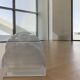 Vintage magazine/newspaper rack in transparent plexiglass