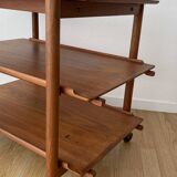 Teak serving trolley by Poul Hundevad from the 60s