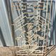 Art deco cast iron door grille