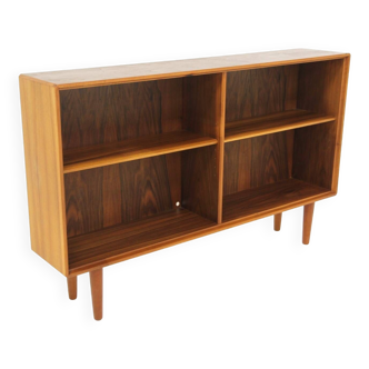 Scandinavian walnut bookcase "Facett", Bertil Fridhagen, Bodafors, Sweden, 1960