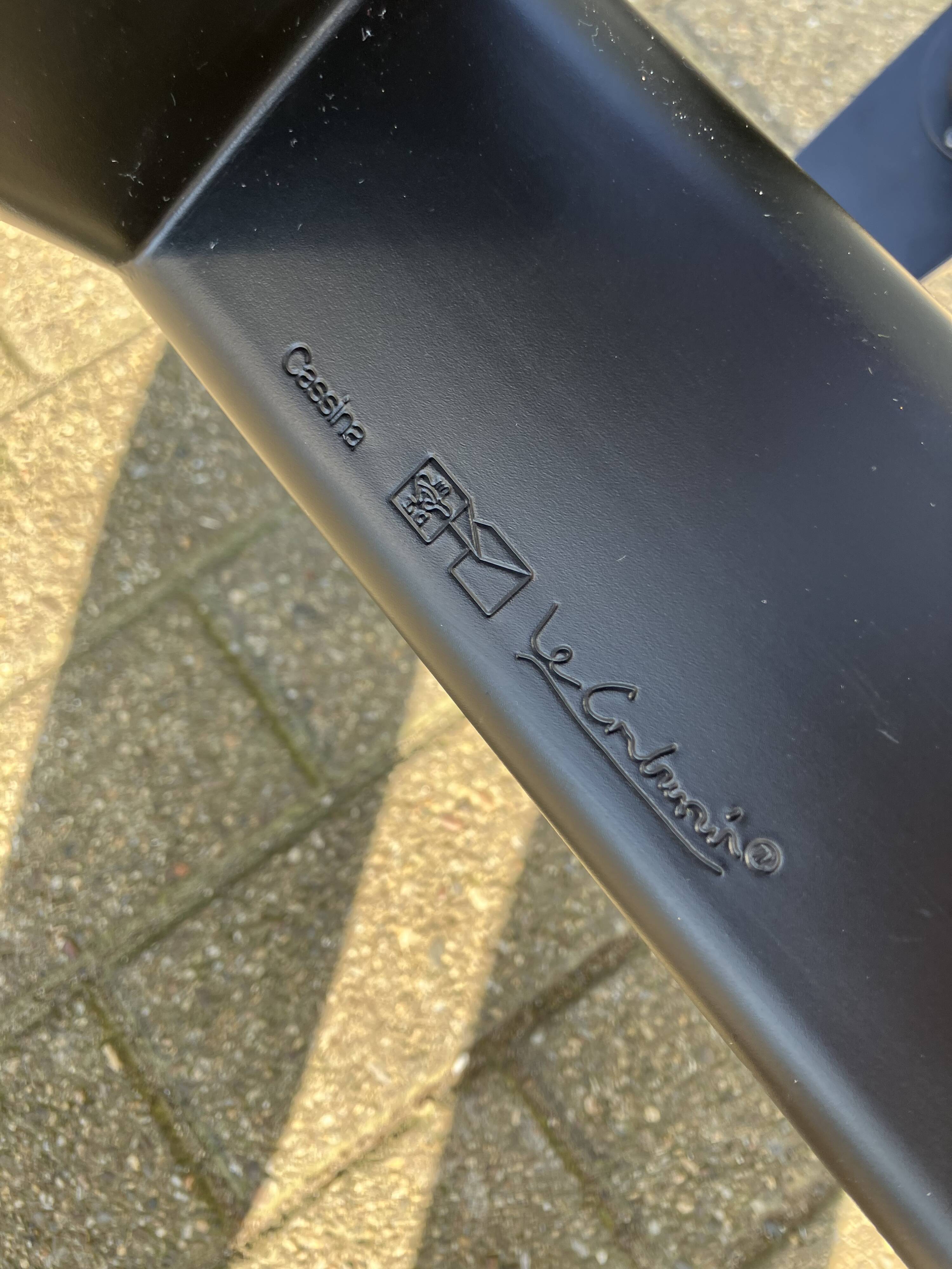 3x Original Cassina Le Corbusier Lc4 Black/chrome, New!